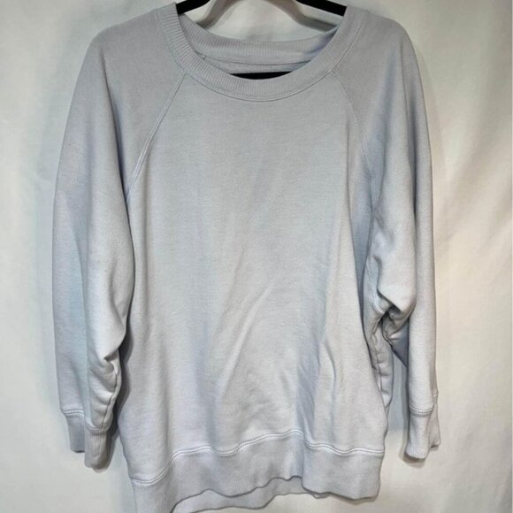 AERIE powder blue sweatshirt. Size Large. Crew neck. - Picture 2 of 8